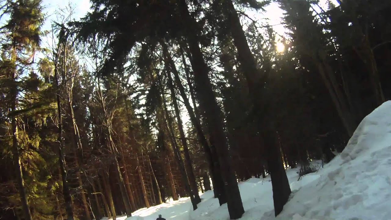 Snow sledge downhill - Spindleruv Mlyn