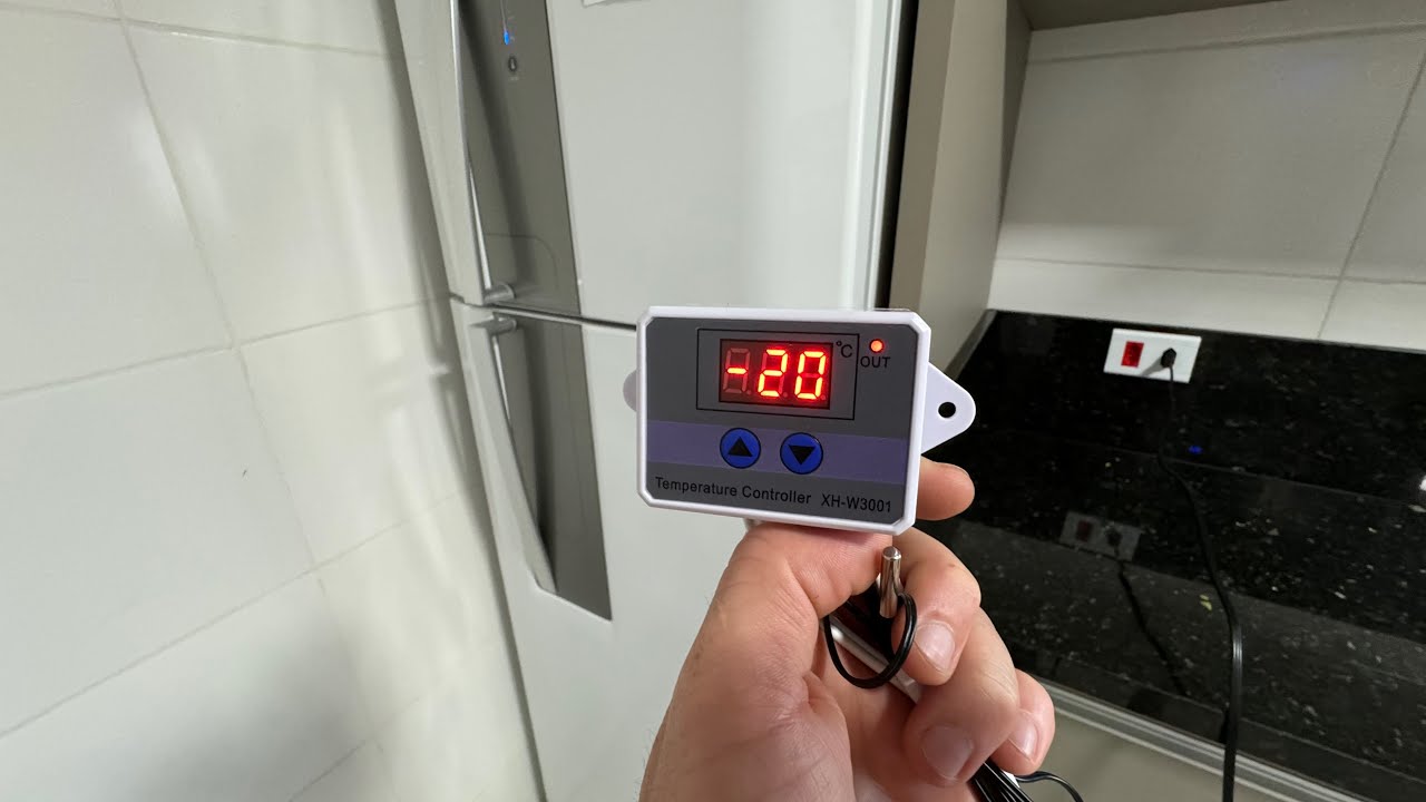 COMO CONFIGURAR/REGULAR TERMOSTATO XH-W3001 PARA GELADEIRA, FREEZER, REFRIGERADOR, CERVEJEIRA