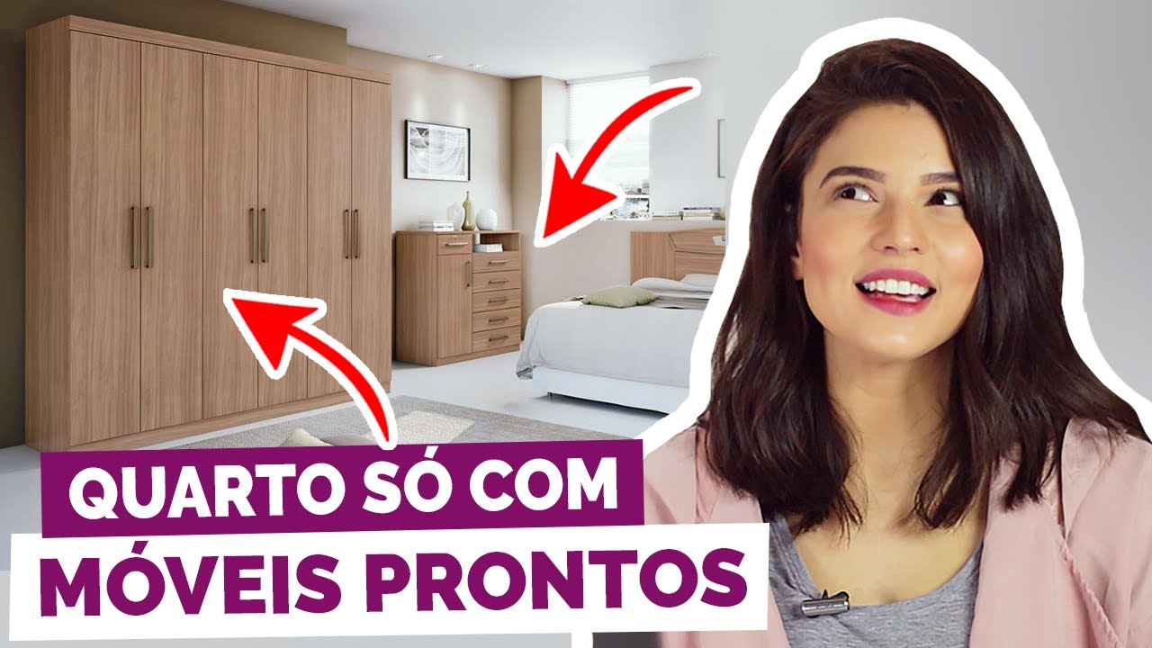 DECORAÇÃO DE QUARTO SÓ COM MÓVEIS PRONTOS | #DicaDaPâ