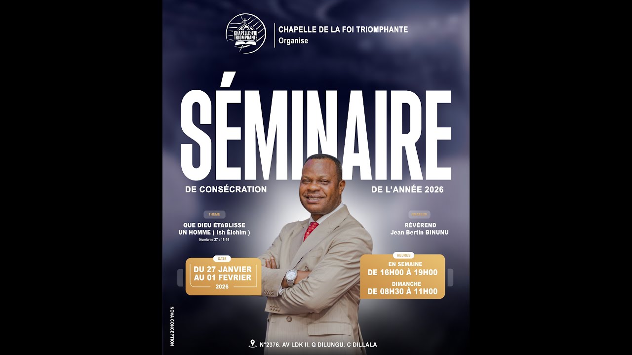 Séminaire de consécration de l'année