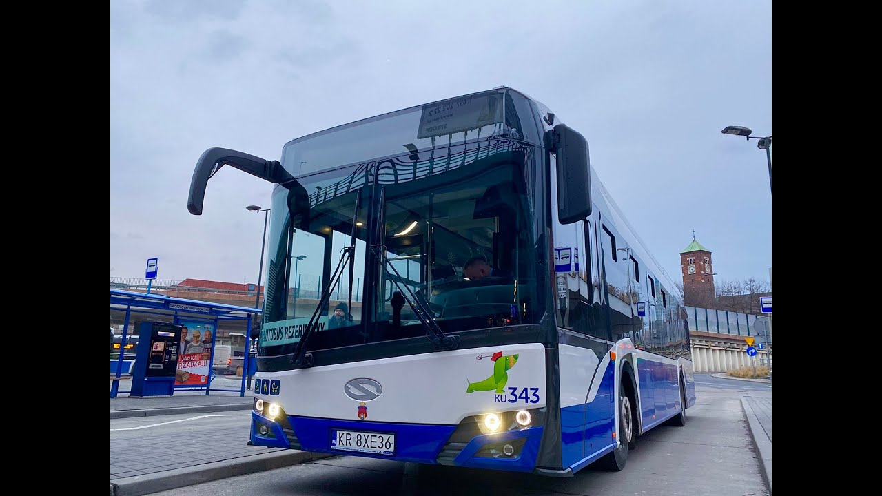 Solaris Urbino 12 IV FL Euro 6 KU343 Krak Trans Rem (MPK Kraków) jako R23-01A na 537-03B