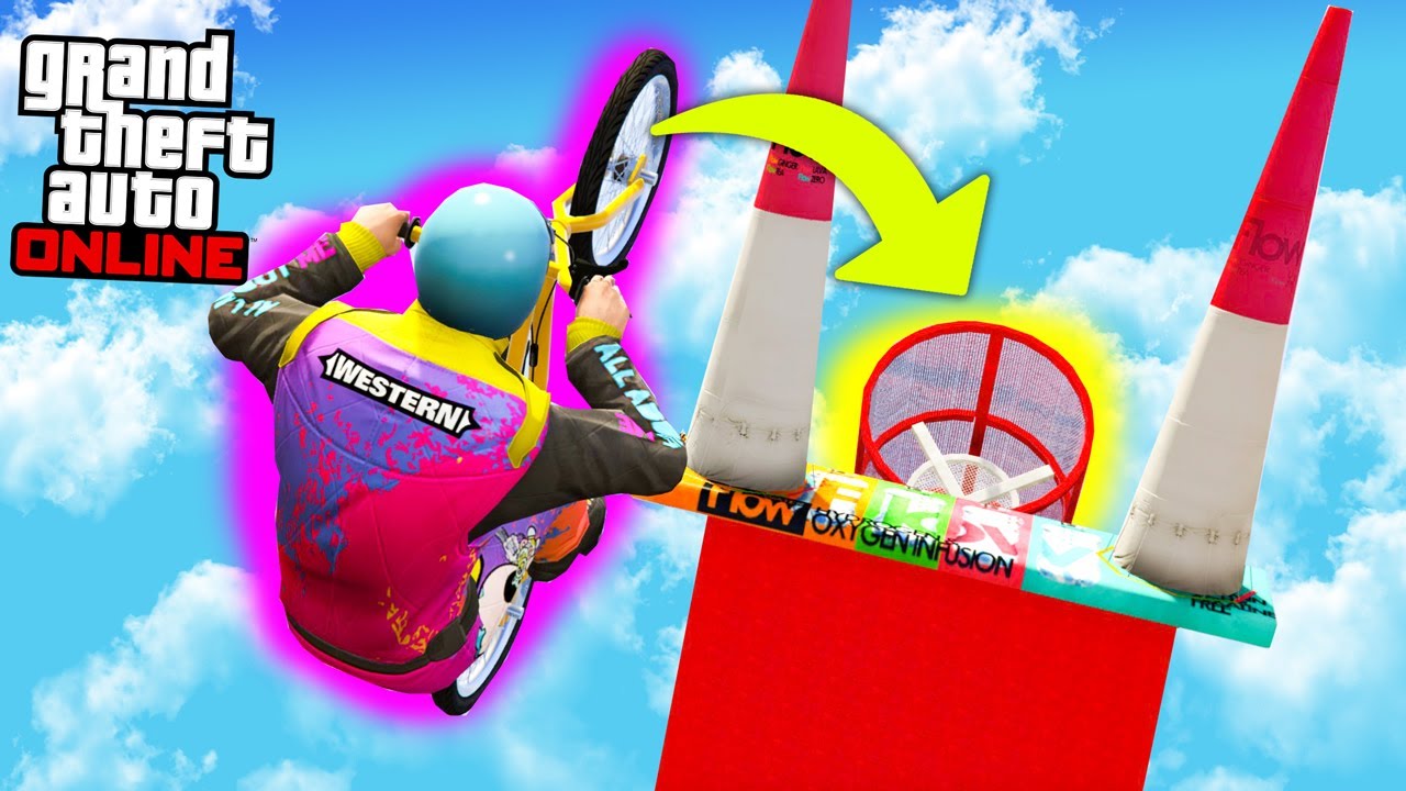 JAK LATAĆ ROWEREM w GTA 5 ONLINE *SKILLTEST* -  SYLO HOGATY SHEPARD MLEKOLUD [