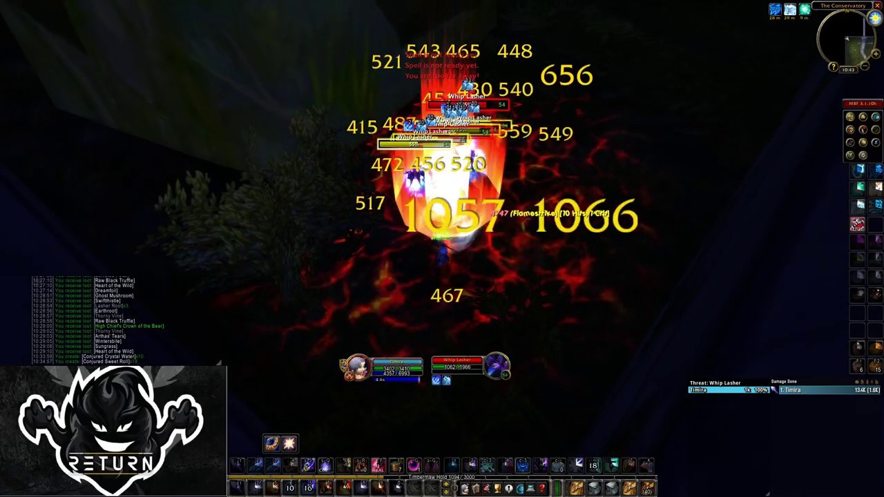 Dire Maul East Lashers Gold farm Mage Classic WoW