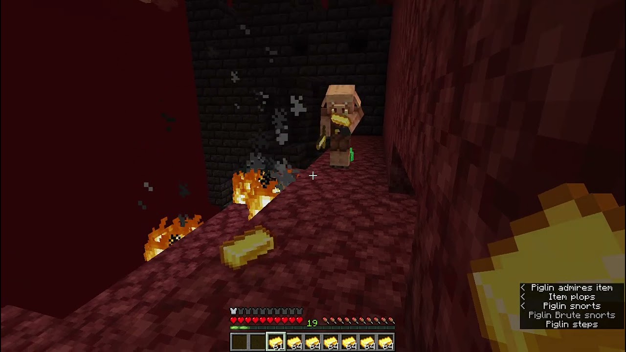 minecraft but piglin trades are op