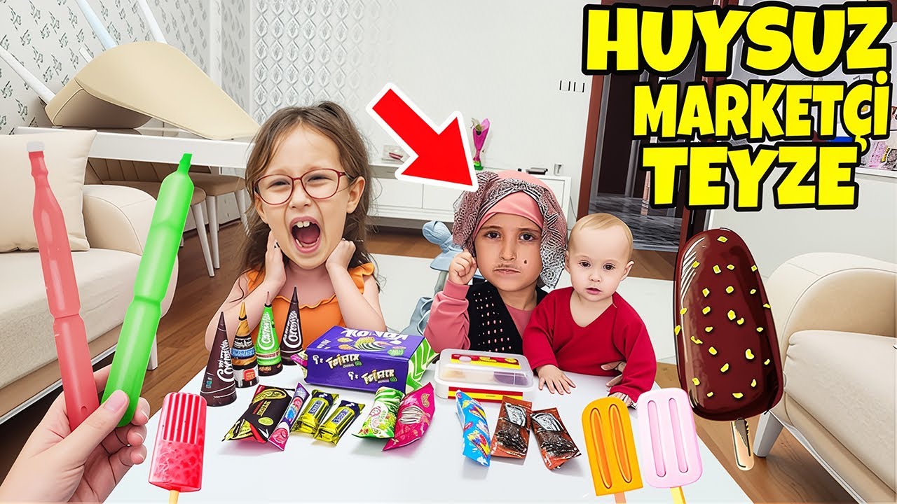 BANU ALYA HUYSUZ MARKETÇİ TEYZE OLDU !! DONDURMALARI ÇOK PAHALI SATMAK İSTEDİ ALMAYINCA SİNİRLENDİ !