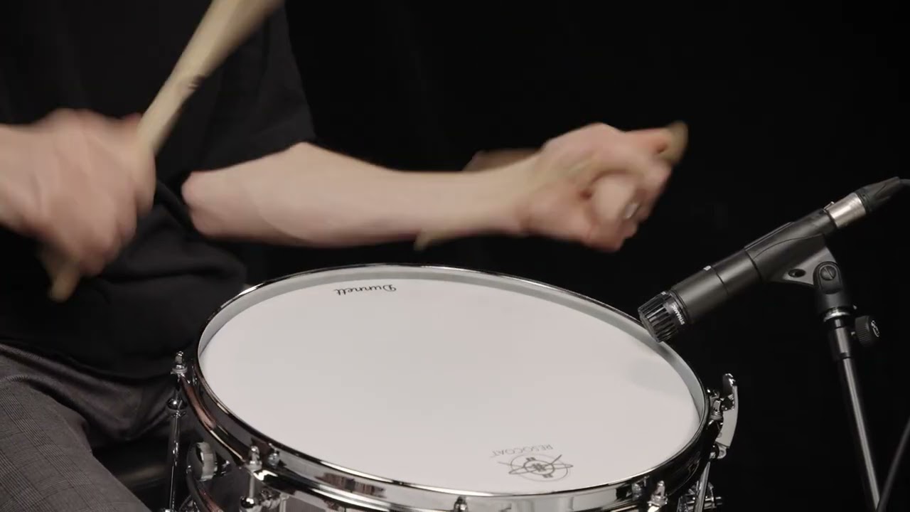 The Dunnett Classic Model 2N Aluminum snare drum.