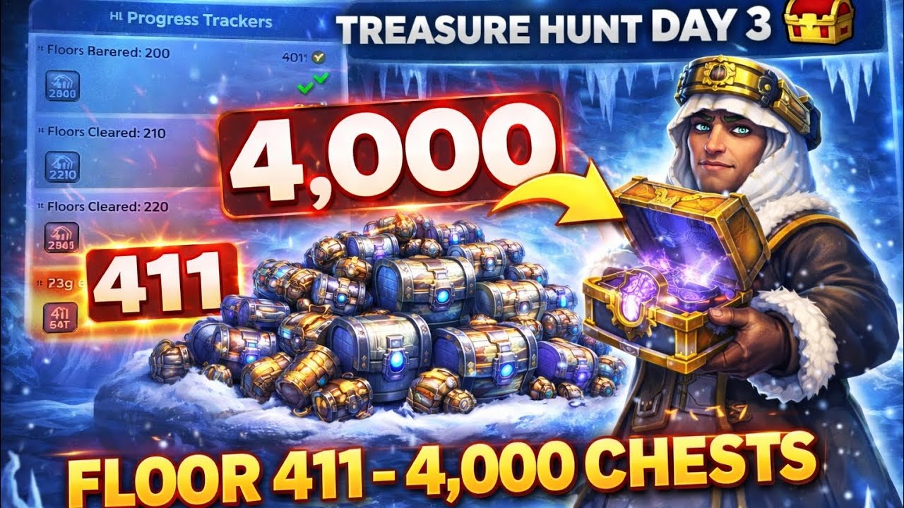 4,000 HERO GEAR CHESTS?! 🤯 | TREASURE HUNT FLOOR 411 – KILL HOUSE