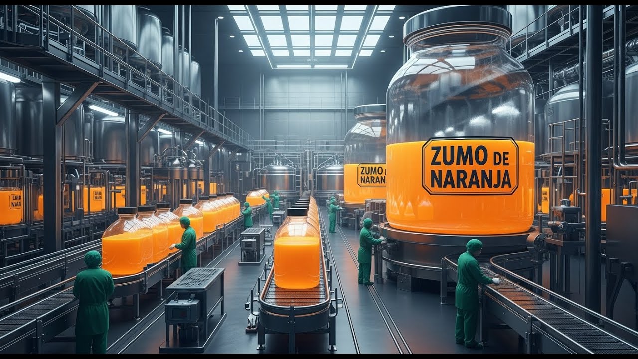 Así se hace el zumo de naranja que bebes todos los días (no lo sabías)