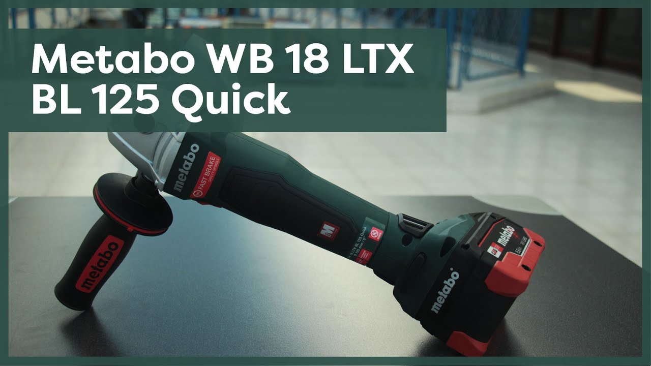 Akku-Winkelschleifer Test: Metabo WB 18 LTX BL 125 Quick