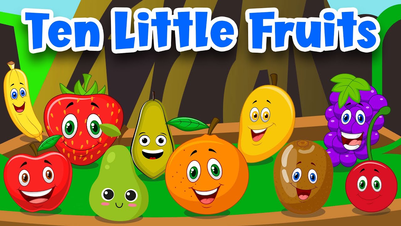 Ten Little Fruits Jumping On The Bed | Nursery Rhyme And Kids Song | Nursery Rhyme  #kidssongs