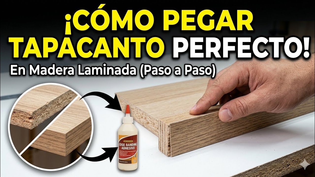 COMO PEGAR FILO O TAPACANTO EN MADERA LAMINADA EN TU TALLER