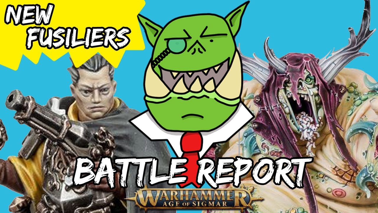 NEW Cities of Sigmar FUSILIERS VS Nurgle UNCLEAN ONES - Warhammer Age of Sigmar Battle Report