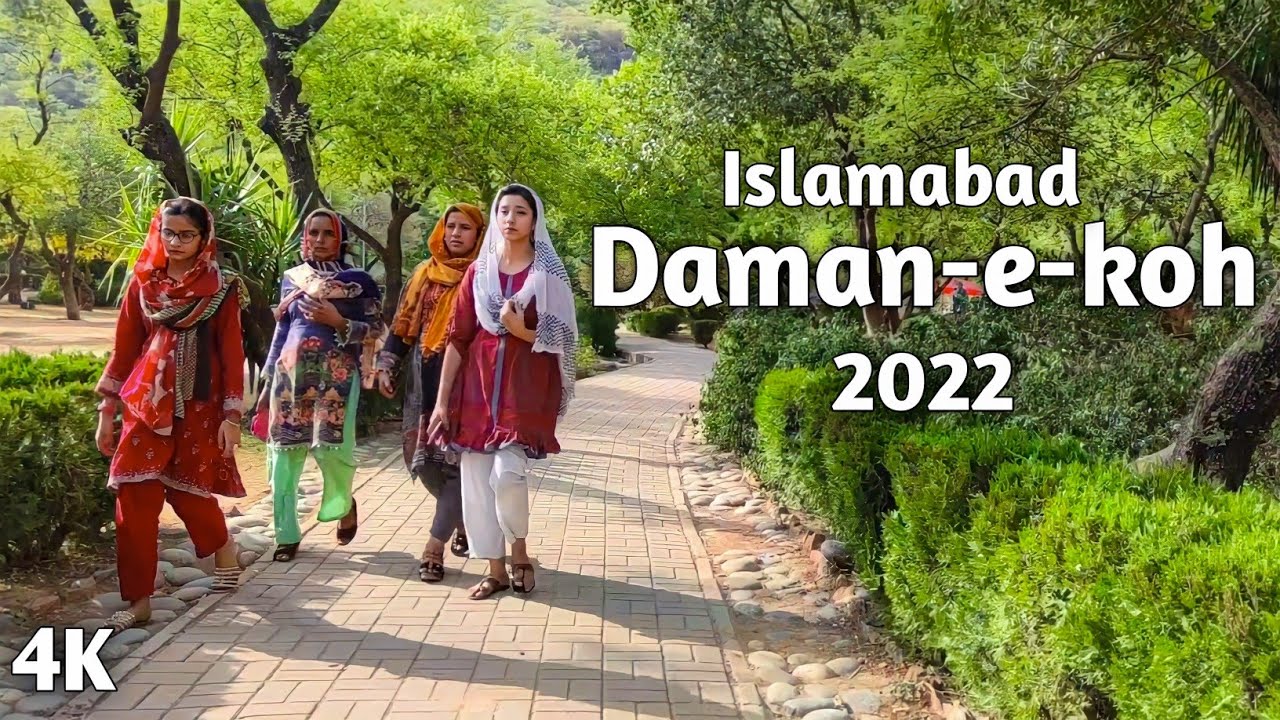 Walking in the Daman-e-koh - Pakistan Islamabad 2022 (4K)
