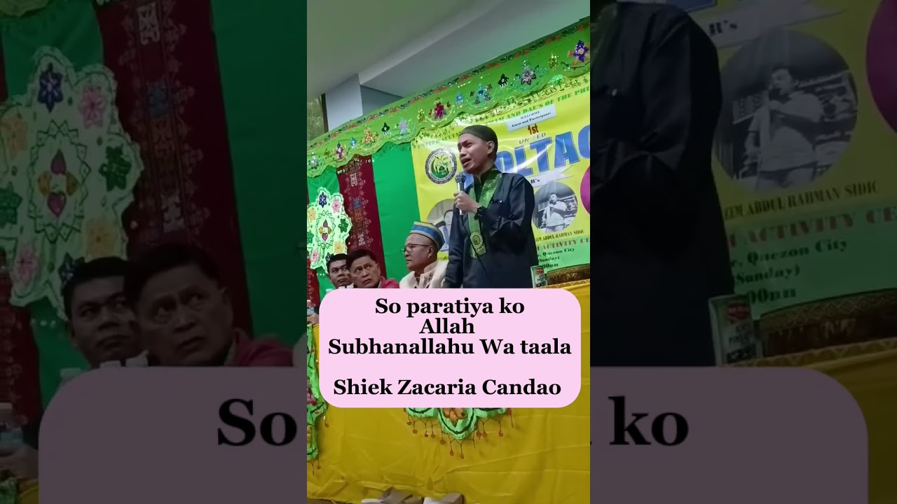 So Paratiya ko Allah (shiek Zacaria Candao)