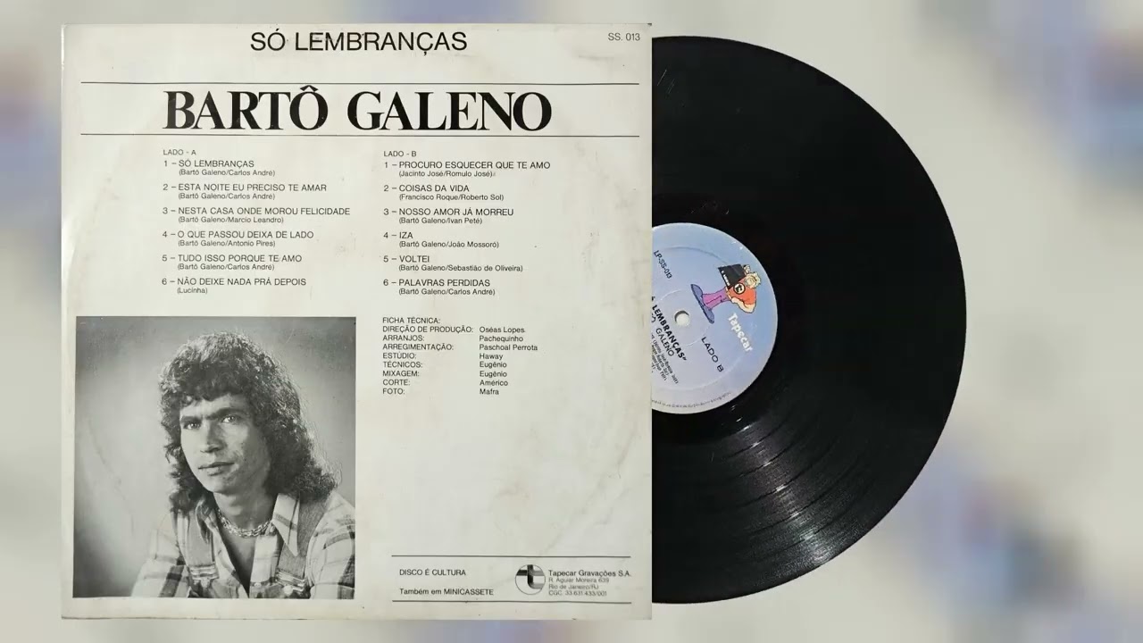 Só Lembranças - Bartô Galeno (LP Stereo - Lado B)