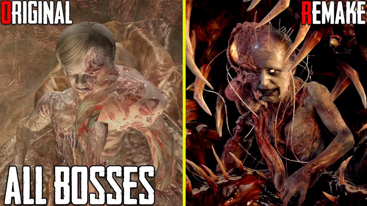 Resident Evil 4 Remake vs Original All Boss Fights Comparison