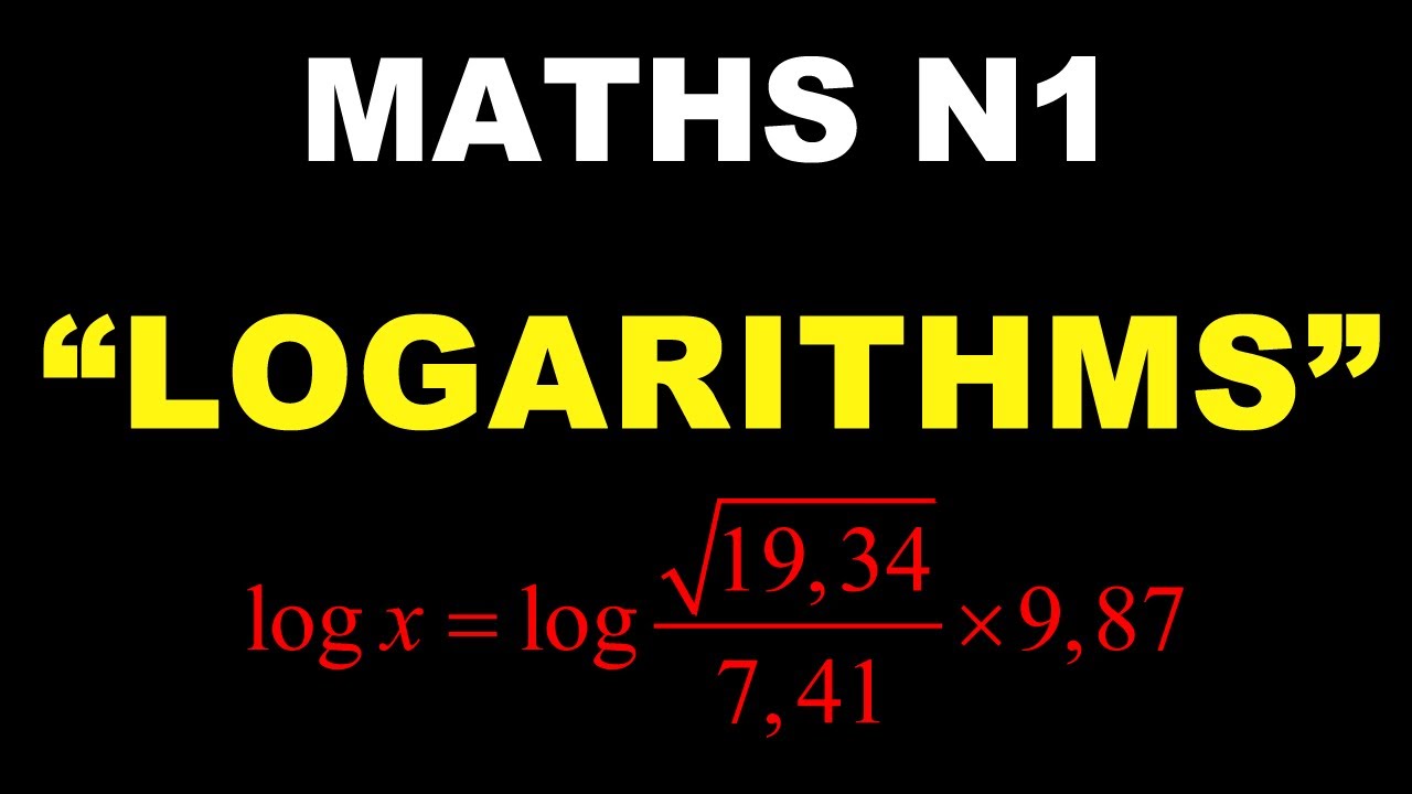 Mathematics N1 Logarithms techniques-Great technique for your final exam as you study logarithms
