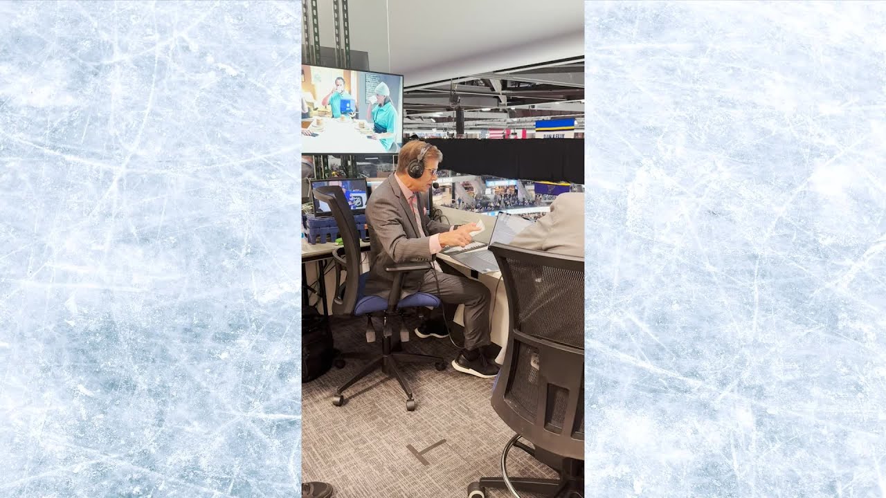 Watch John Kelly's reaction as Blues their honor former broadcaster