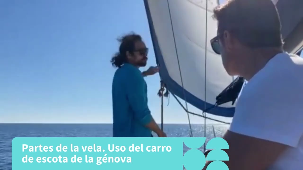 Uso del carro de escota de la génova
