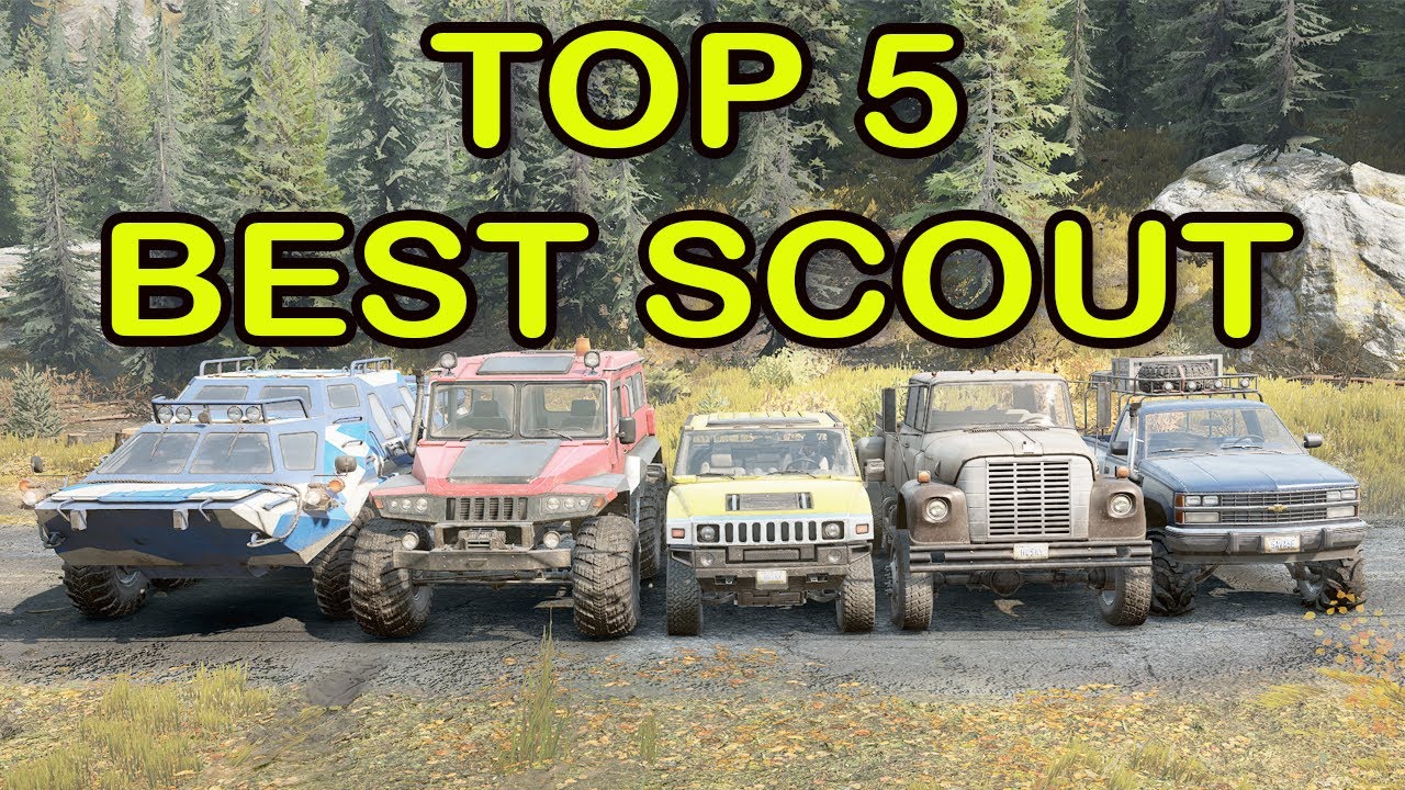 Top 5 SnowRunner - Best Scout Vehicles (Small Trucks and Hummers)