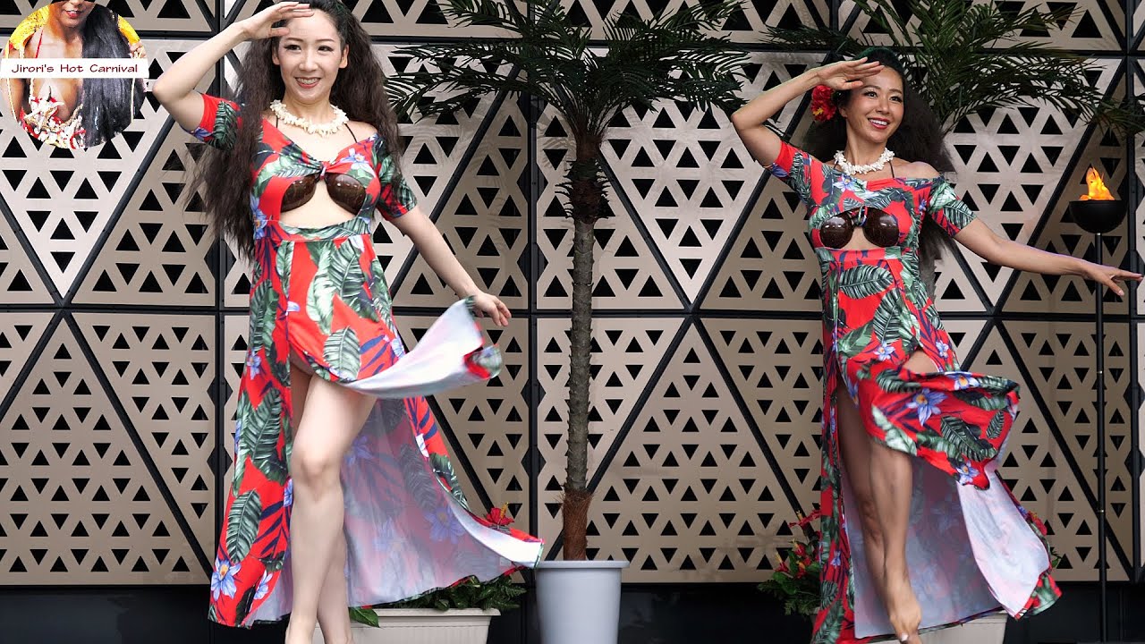 東京フラフェスタで踊るTAPAIRUさんのタヒチアンダンスは美しいです