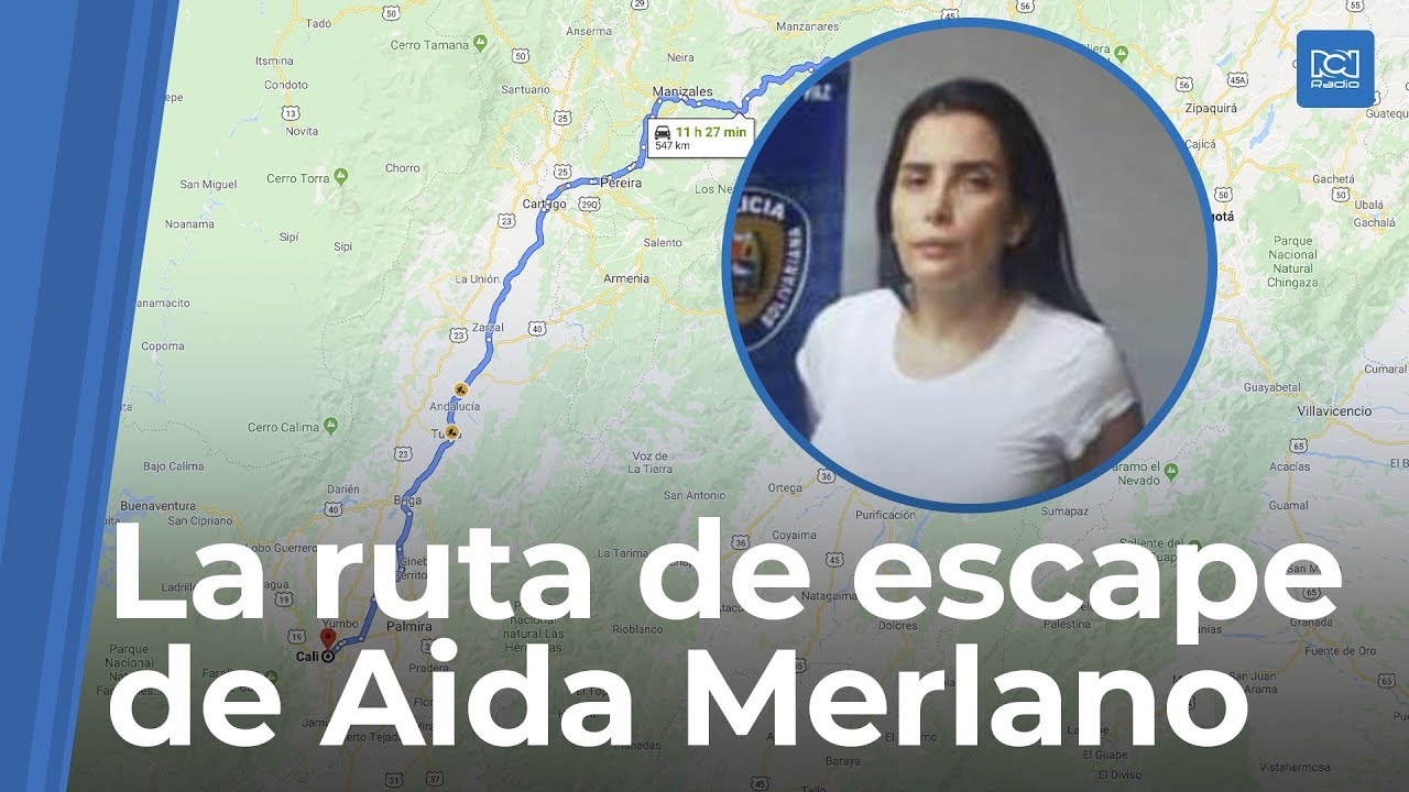 Así fue el recorrido de Aida Merlano desde que se fugó