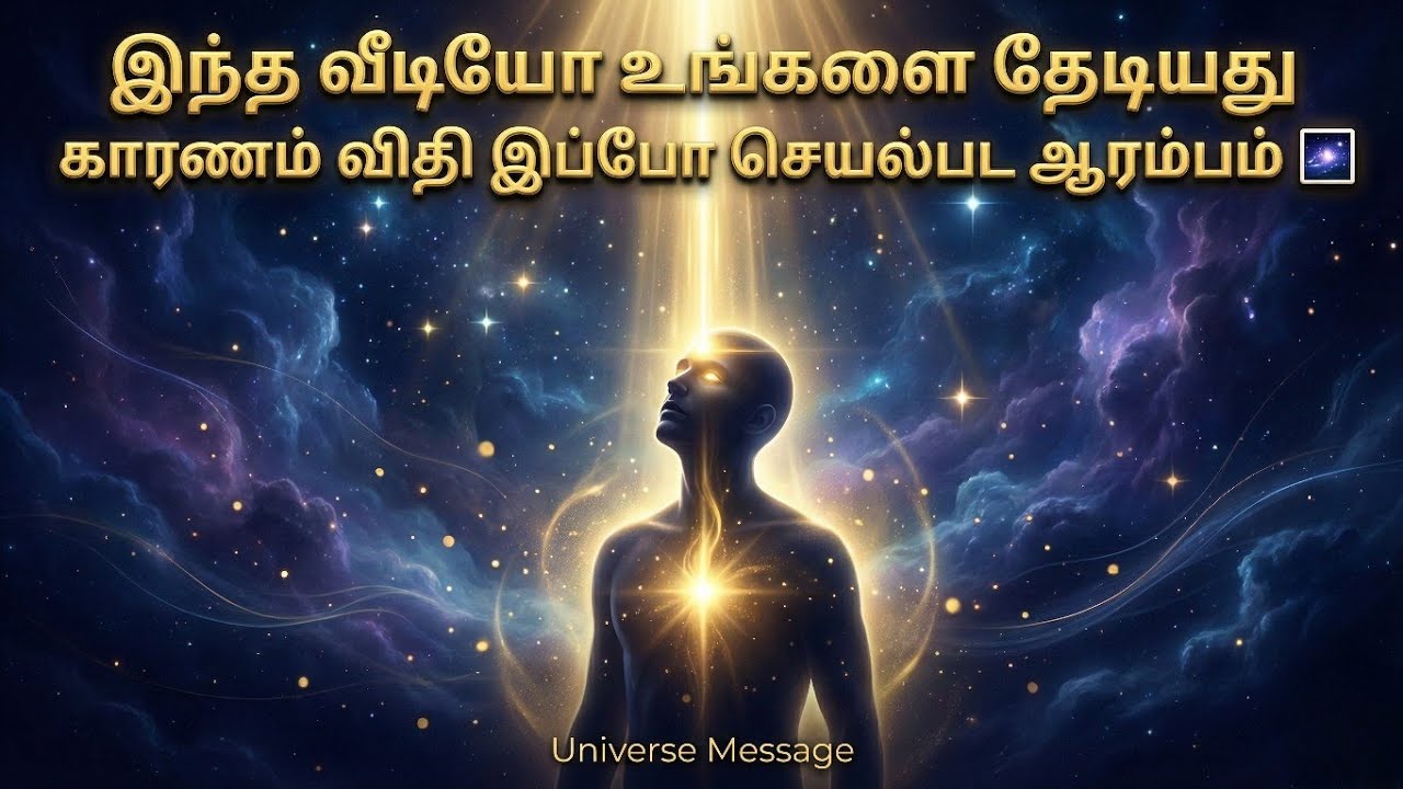 இந்த வீடியோ உங்களை தேடியது காரணம் விதி 🌌 | Universe Message Tamil | Destiny Activated