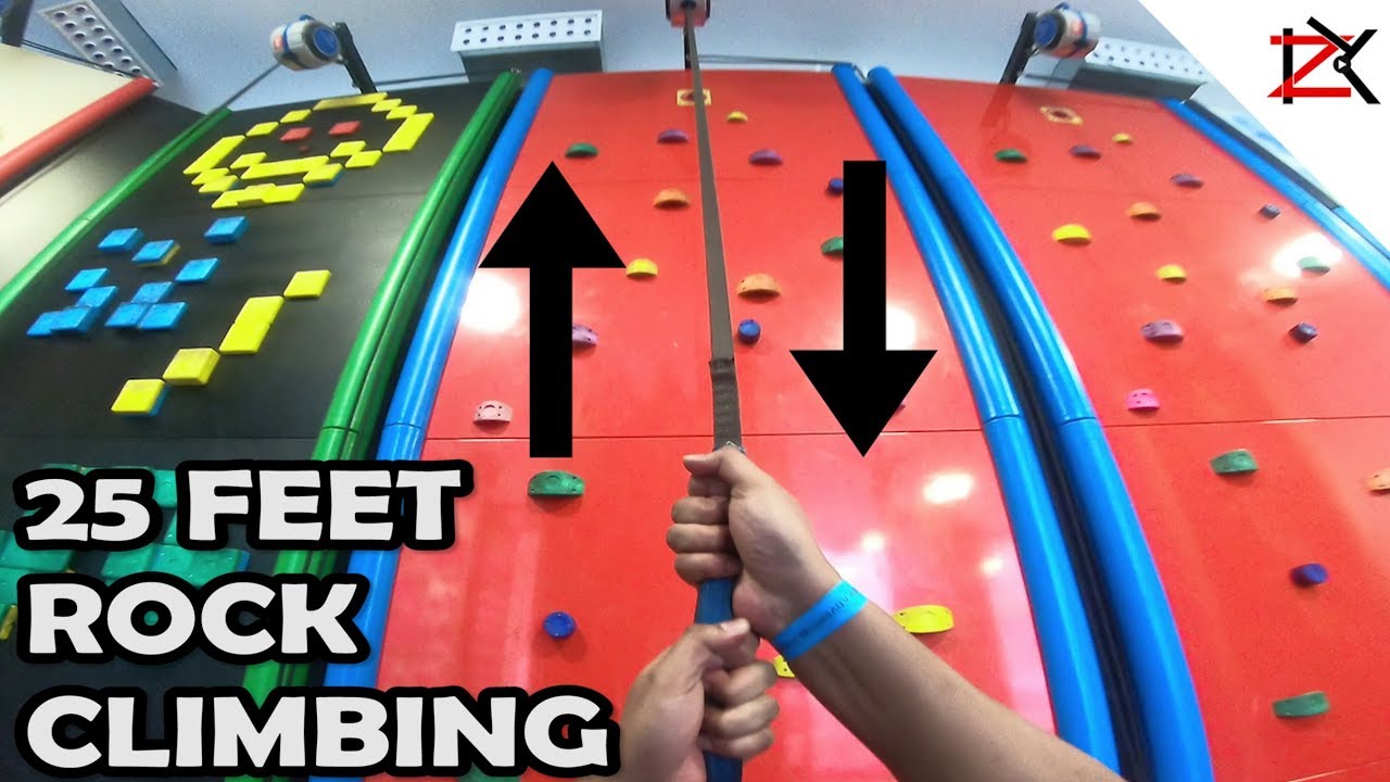 ROCK CLIMBING AT ROCK UP | 25+ FEET HIGH | INDOOR CLIMBING WALLS