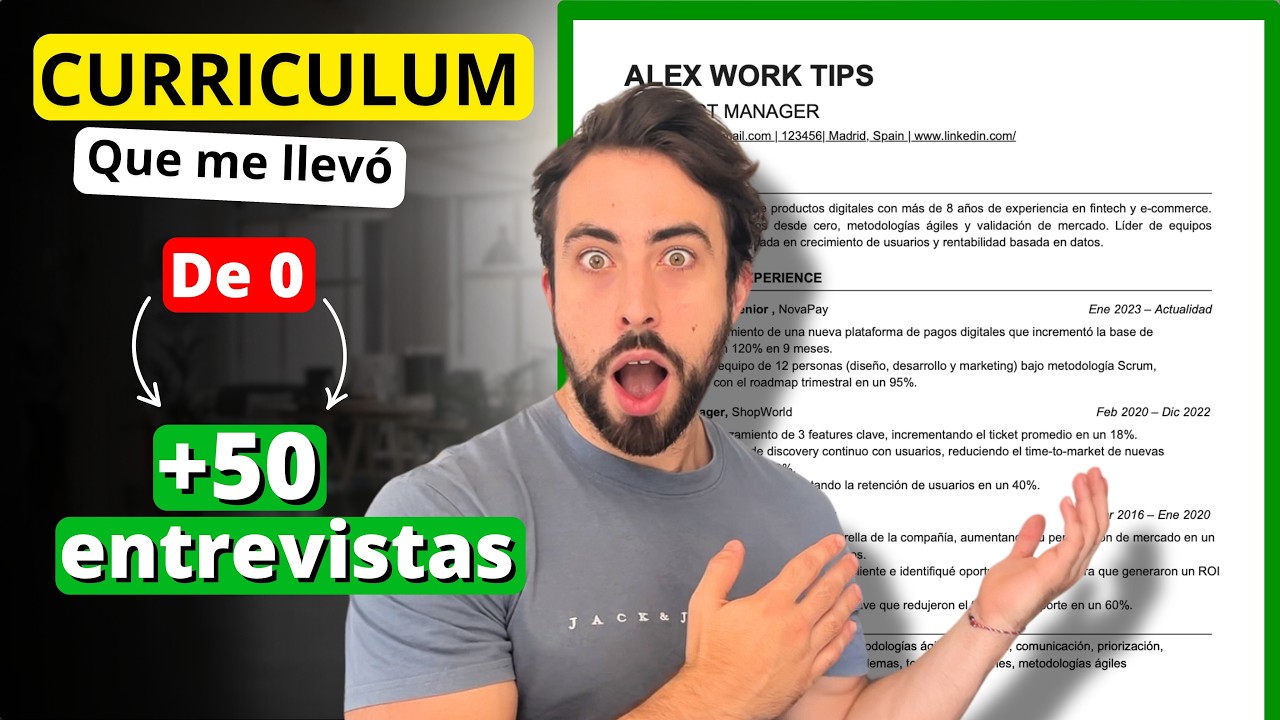 El Curriculum que me Consiguió +50 Entrevistas | Paso a Paso (2026)