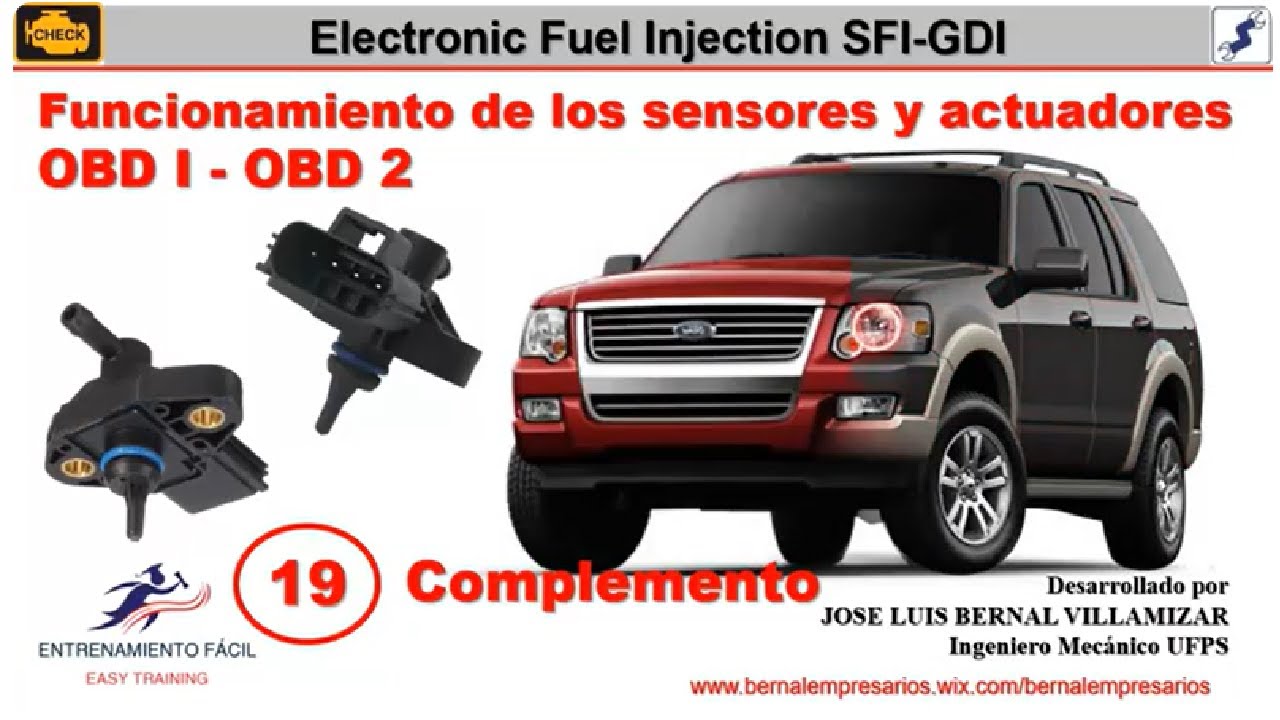 19-[Electronic Fuel Injection EFI] Sensor de presión riel de gasolina FRPT Explorer 4.0L-6V, 4.6L-8V