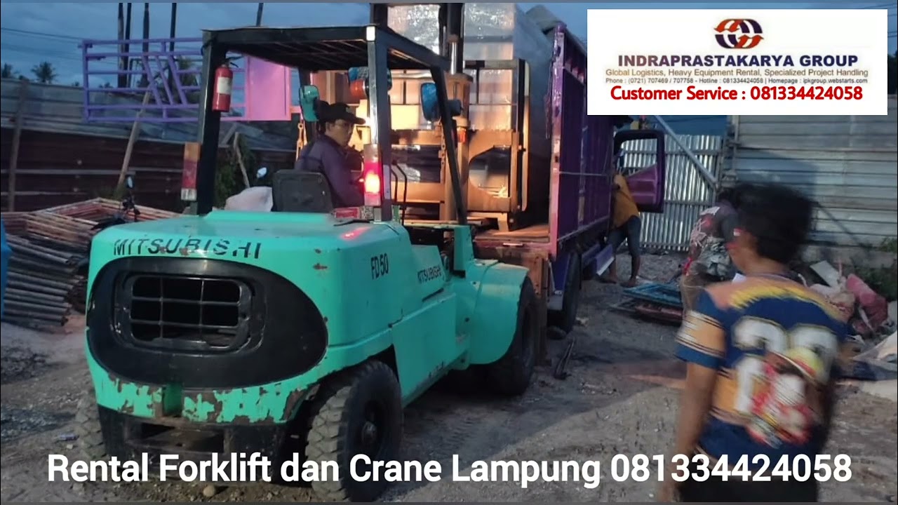 Sewa Rental Forklift dan Crane Lampung 081334424058