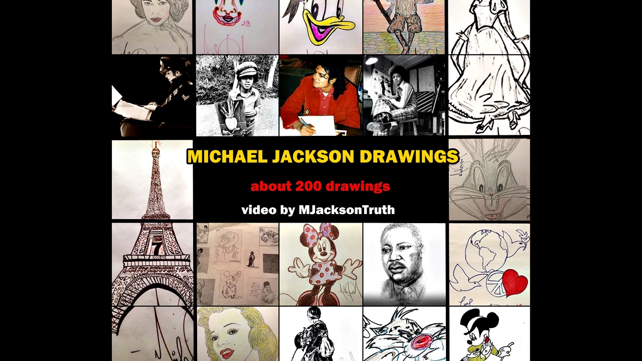 Michael Jackson as a painter - 199 drawings and paintings