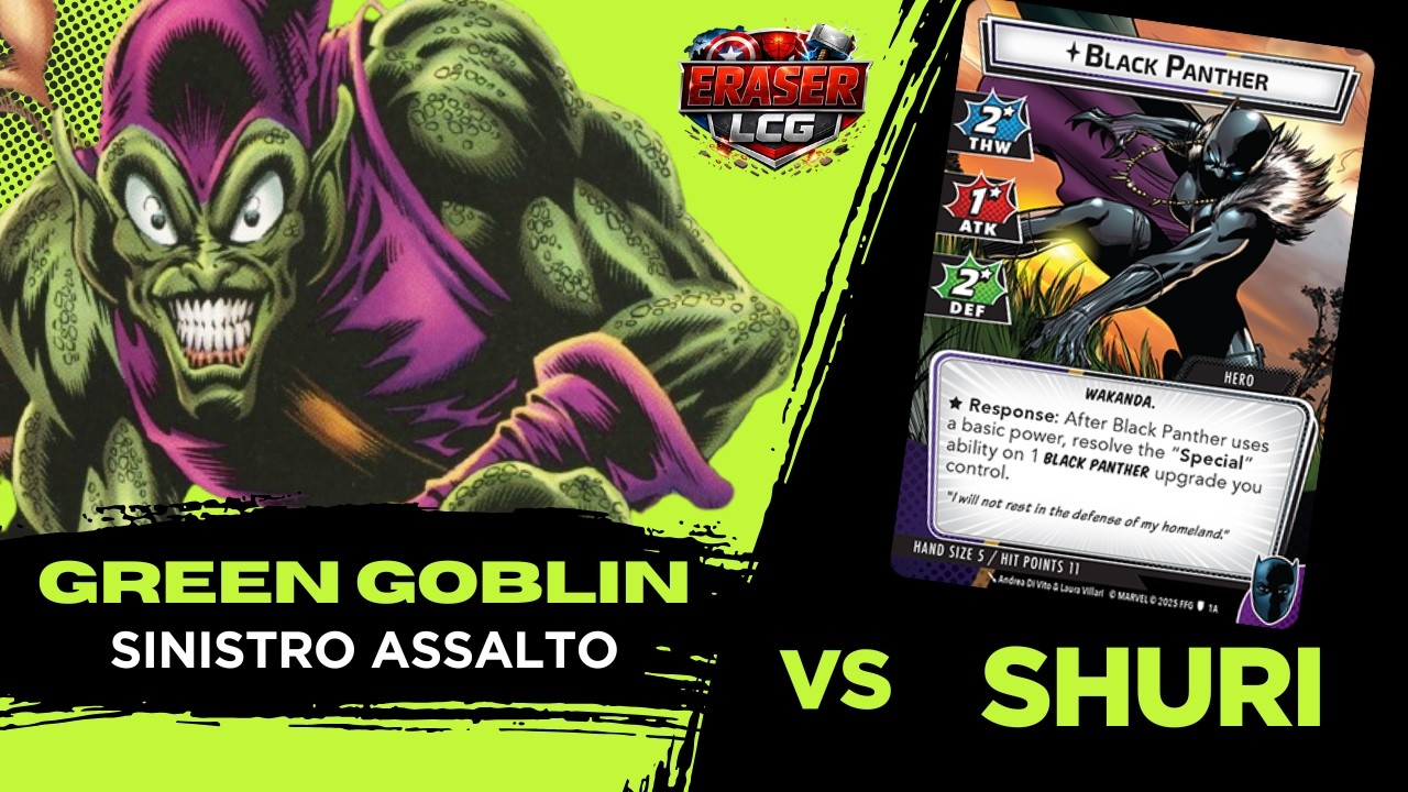 GREEN GOBLIN (Sinistro Assalto) vs SHURI (ESPERTO) Marvel Champions LCG