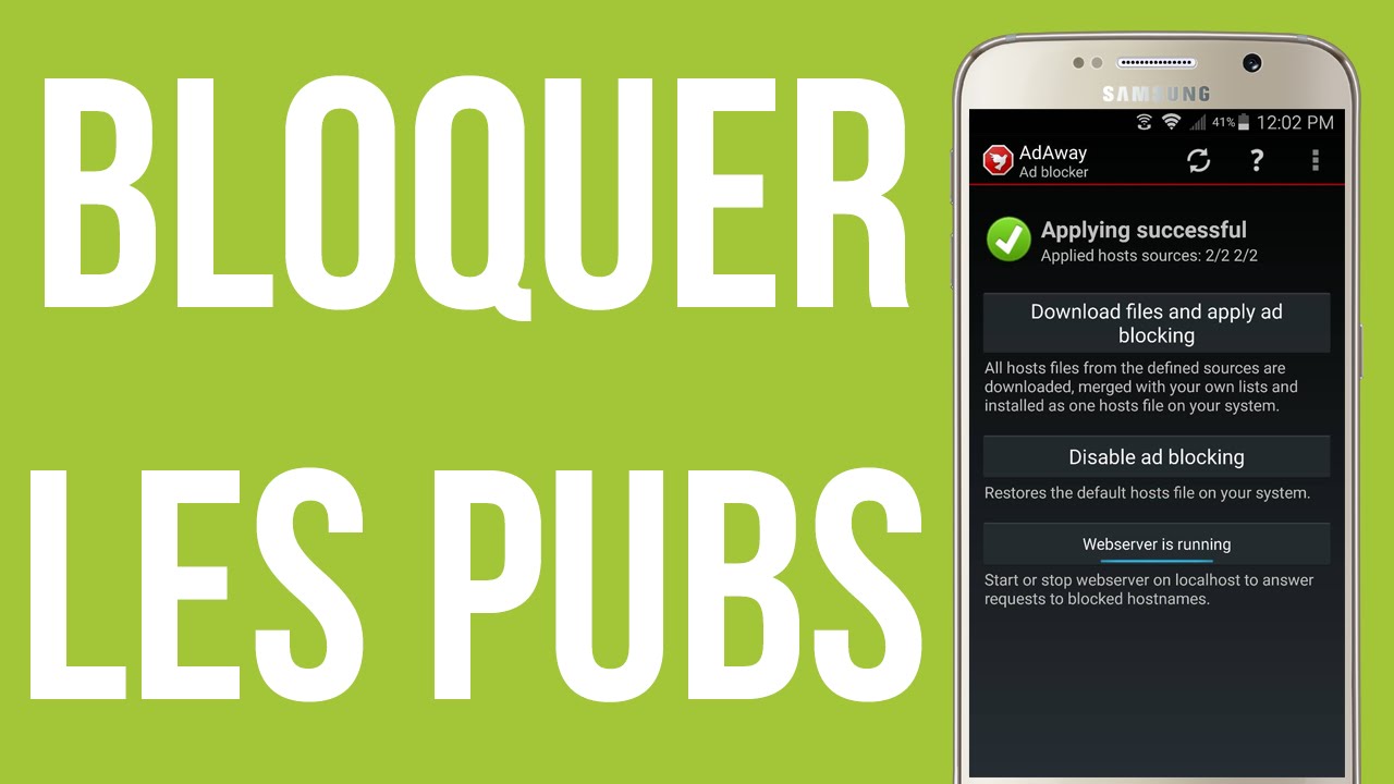 AdAway : Bloquer les Publicit&eacute;s sur Android (ROOT)