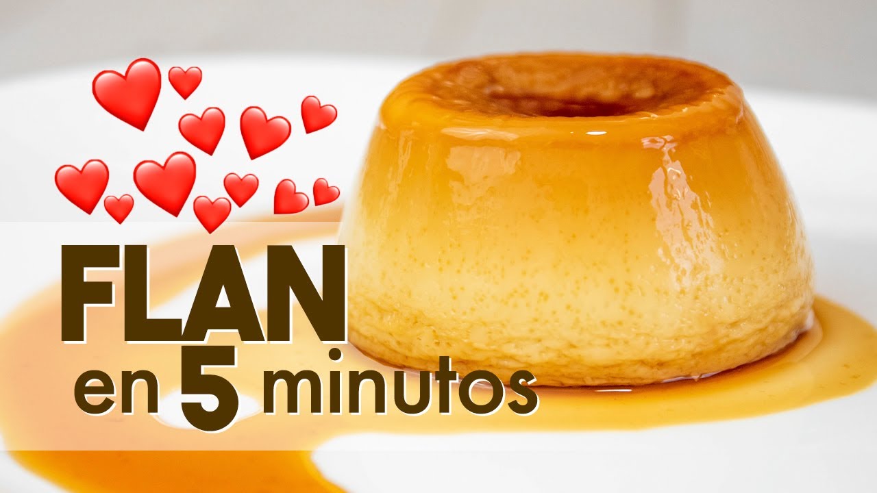 FLAN en MICROONDAS 🍮 | en 5 minutos