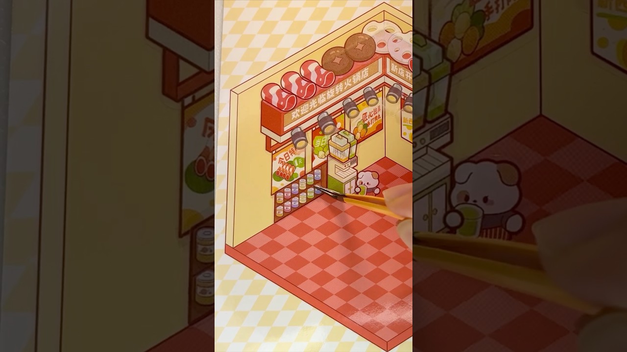 🍲Spinning Hot Pot shop🥢 | Relaxing & Satisfying ASMR Sticker Scene