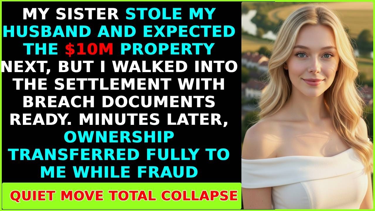 MY HUSBAND HID HIS WEDDING TO MY SISTER — I SILENTLY SIGNED THE $10M PROPERTY OVER