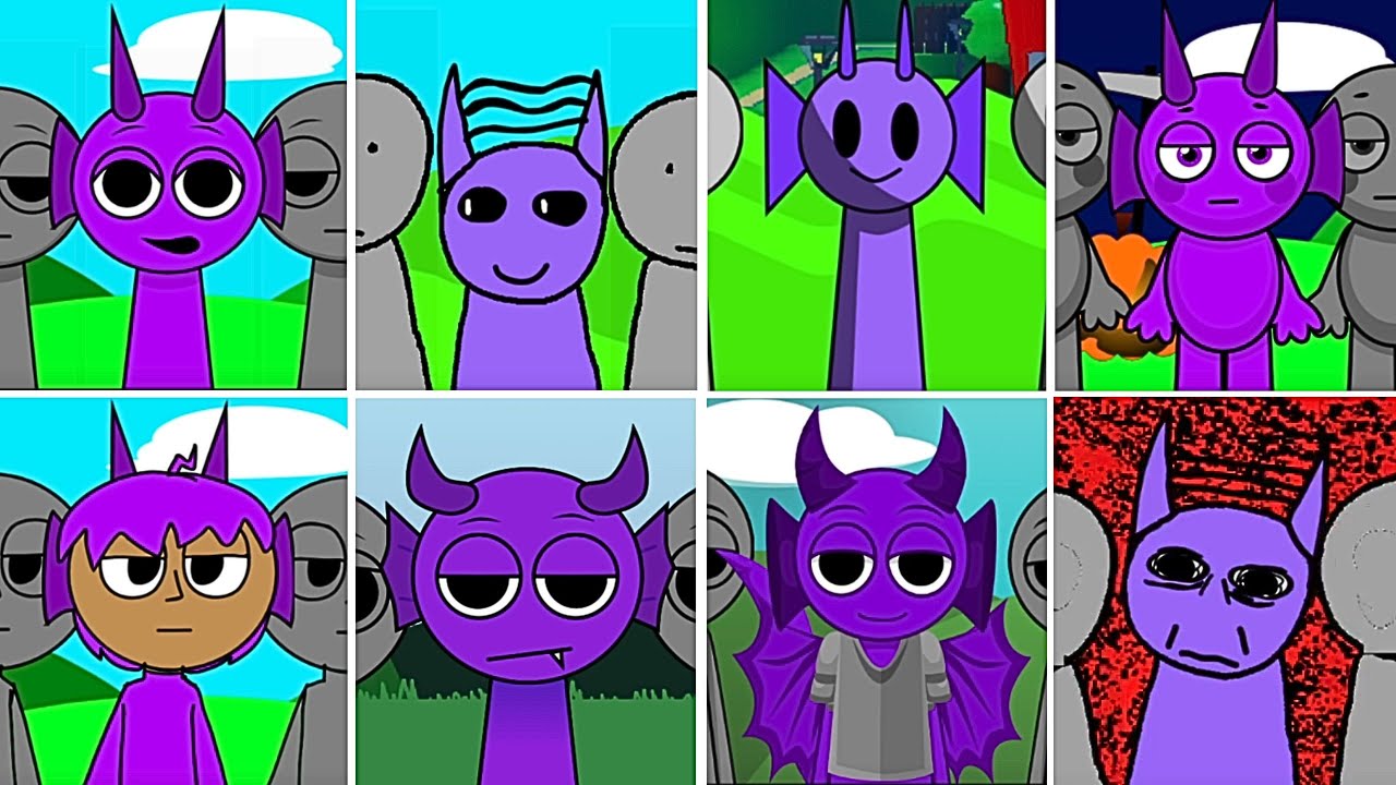 Incredibox - Sprunki but only DURPLE in ALL Different Mods