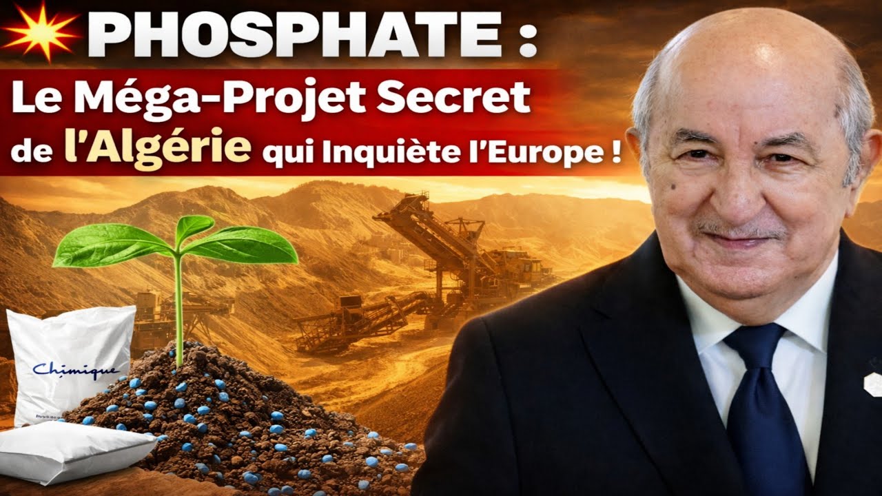 💥 PHOSPHATE : Le Méga-Projet Secret de l’Algérie qui Inquiète l’Europe ! 