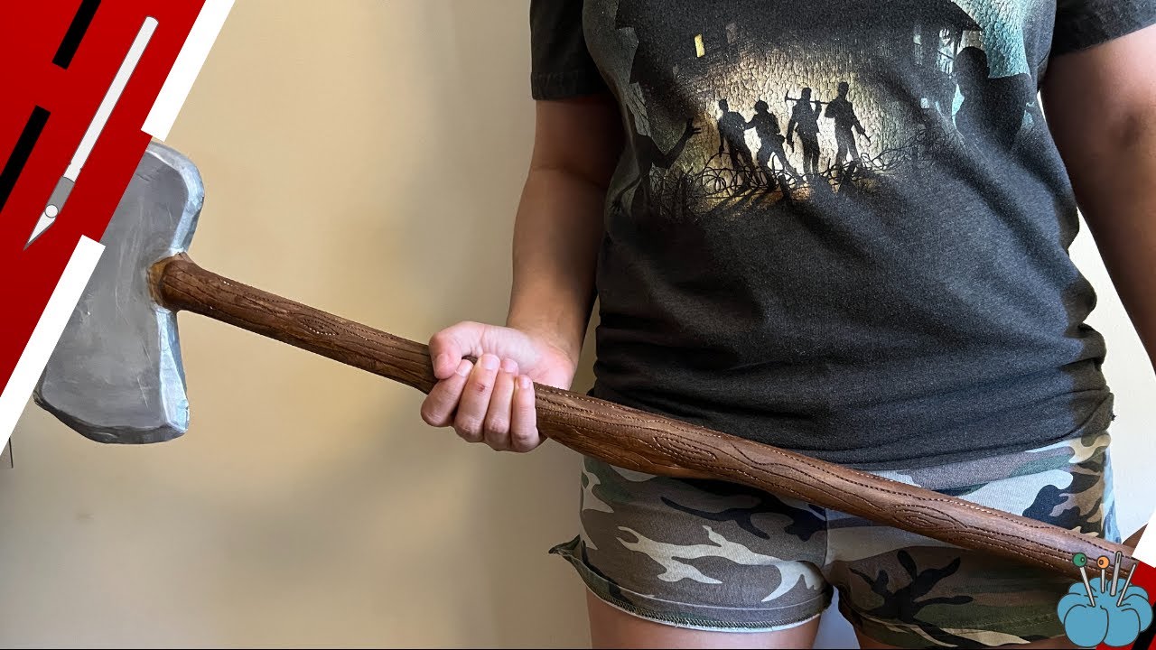How to Create a Foam Axe for Cosplay - FREE FOAM TEMPLATE