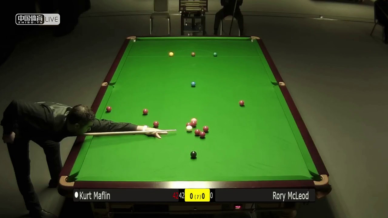 Kurt Maflin vs Rory McLeod Rd2 Gibraltar Open Snooker 2019