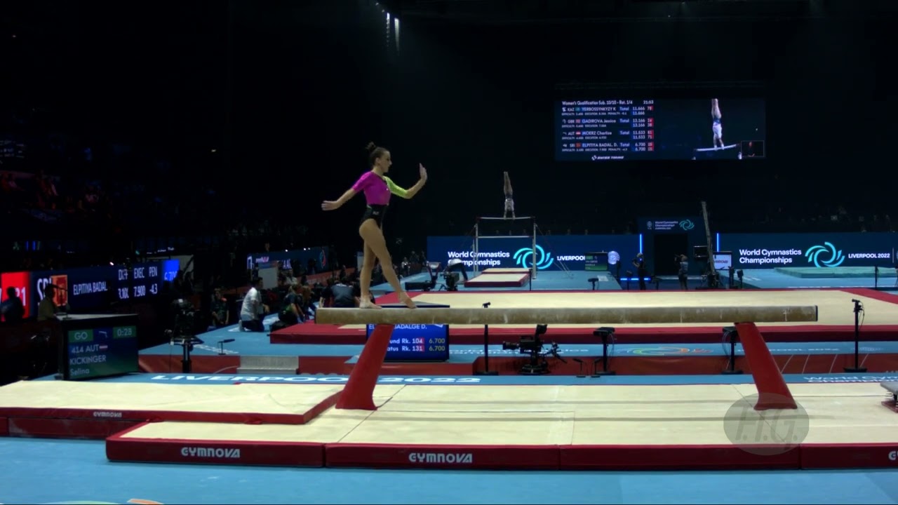 KICKINGER Selina (AUT) - 2022 Artistic Worlds, Liverpool (GBR) - Qualifications Balance Beam