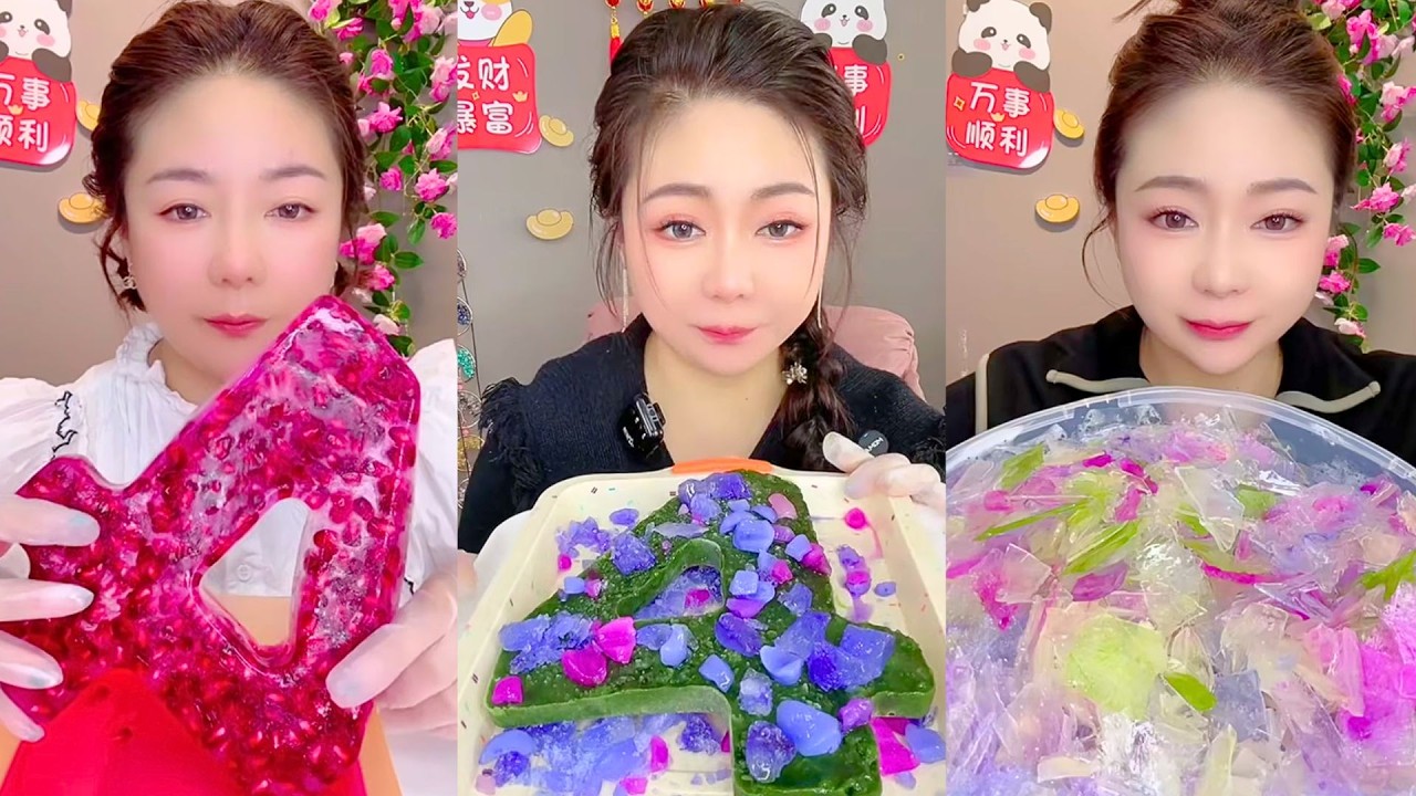 Colorful Crystal Jelly Flowers and Frozen Candy Treats