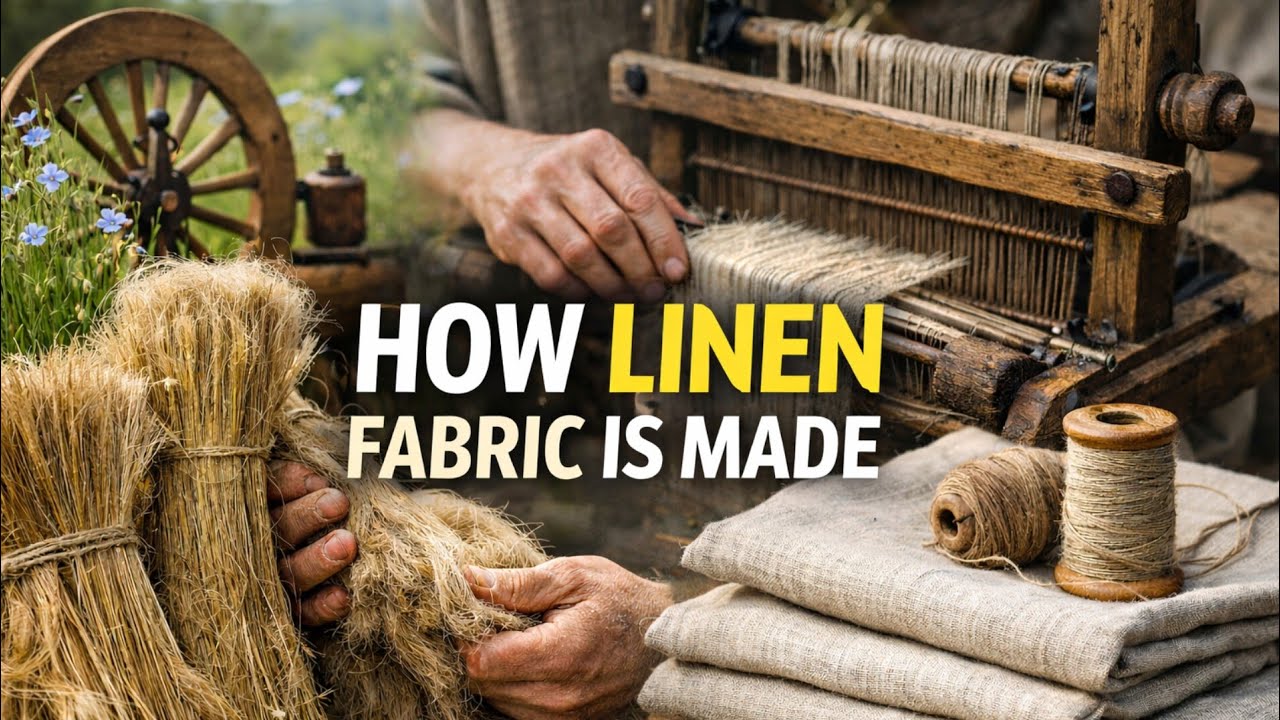❤️🔥💯 How Linen Fabric is Made 