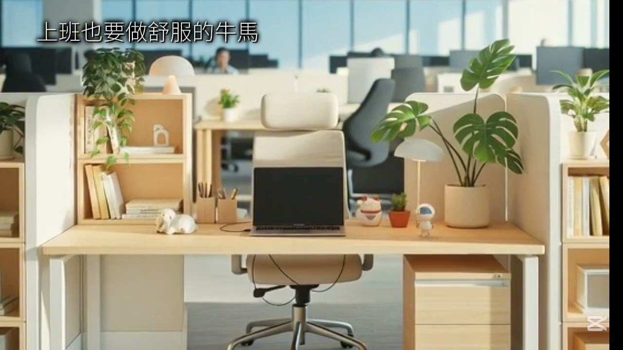 上班也要做舒服的牛馬。​「誰說上班只能枯燥？把工位變成港口，做一隻優雅的牛馬。🐂✨ #工位改造 #打工人日常 #辦公室美學」
