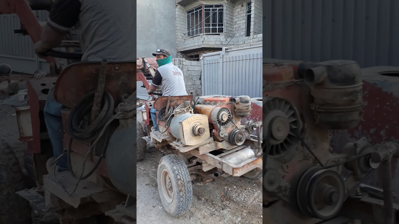 رجل يحول دنبر الا شفل ومولد كهرباء للحيم
