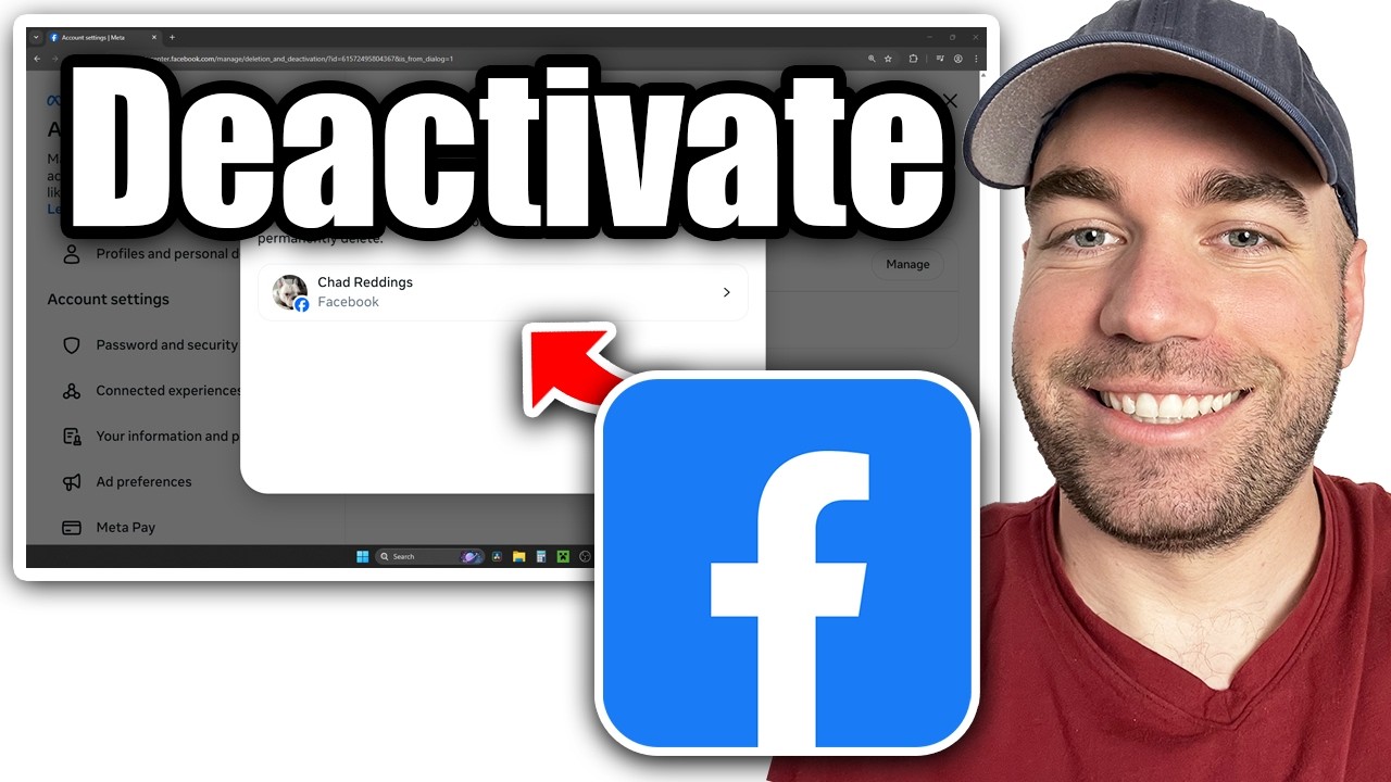 Как деактивировать свой аккаунт Facebook (ПК/ноутбук)