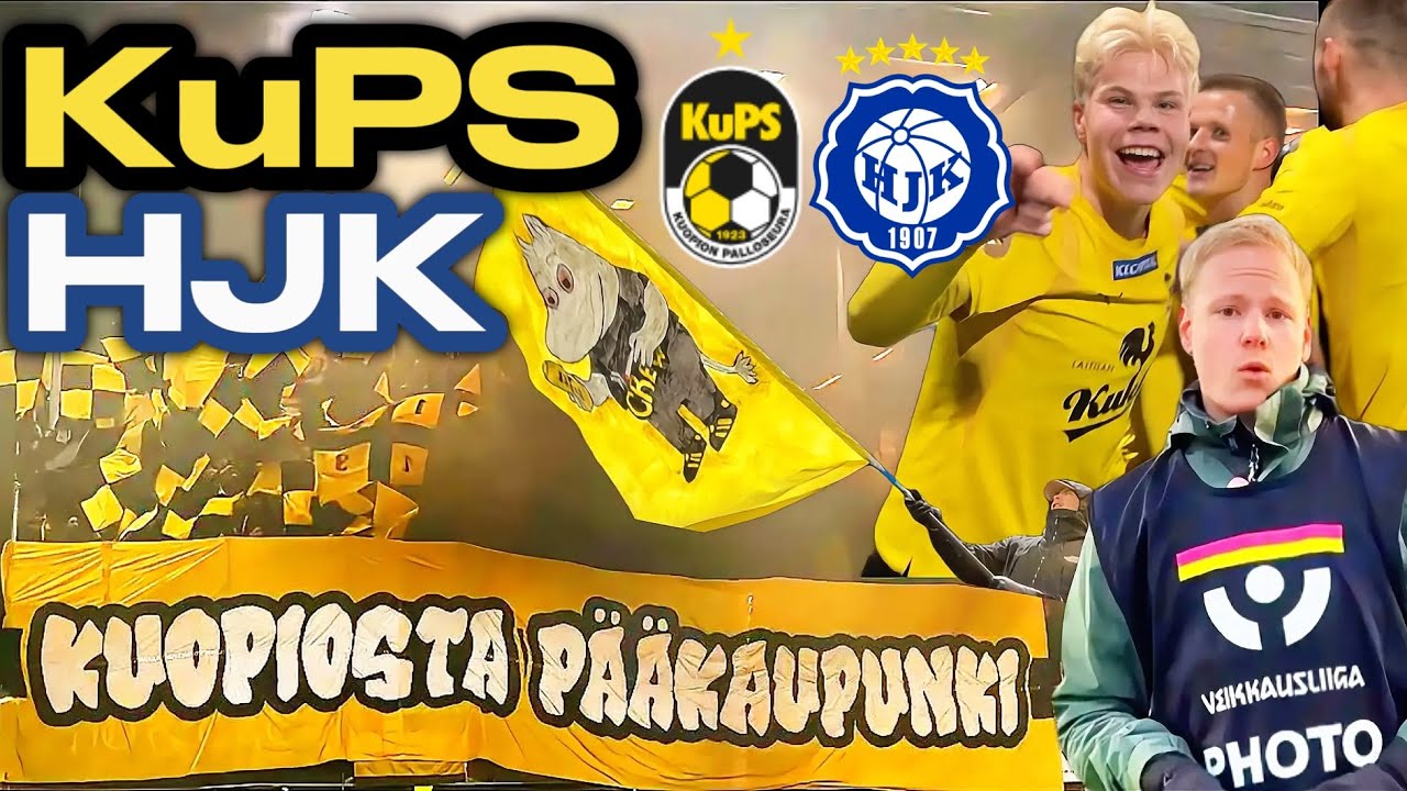 Kuopiosta PÄÄKAUPUNKI??😅 KuPS vs HJK - Matsivlogi