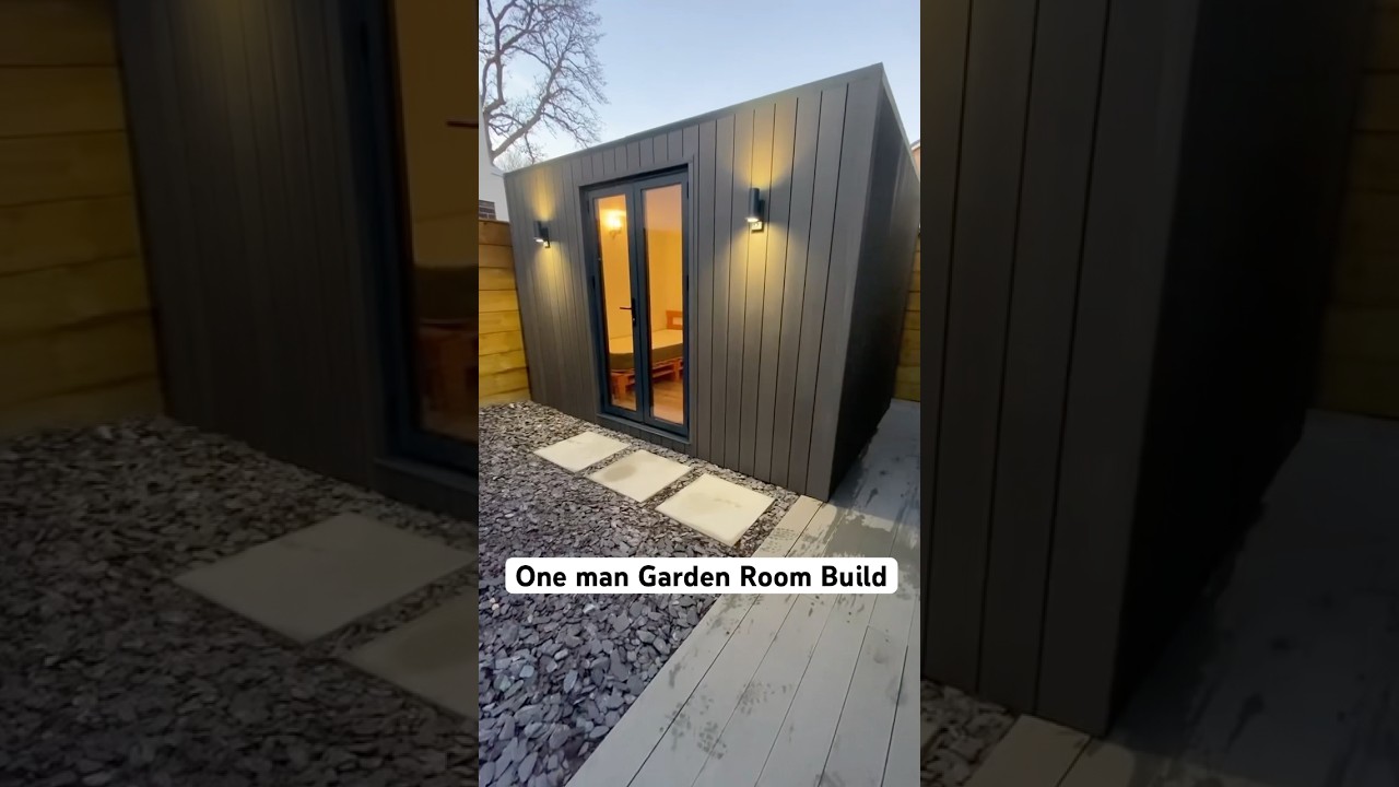One Man Garden Room Build #garden #diyprojects #diy #home #fyp #building