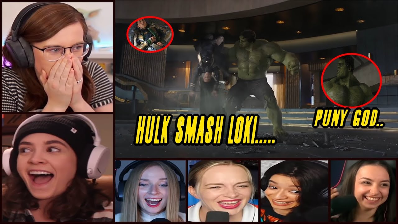 Reactors Reaction To Hulk Smashing Loki | Hulk vs Loki | The Avengers 2012